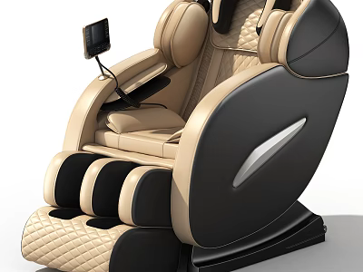 Luxury Ergonomic Massage Chair With Smart Control Panel And Comfortable Leather Upholstery 3d model