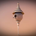 Bird Nest Bird House Bird Peng 3d model