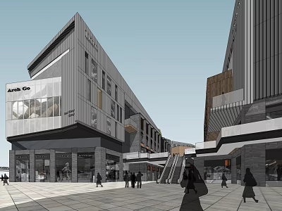 Modern Commercial Building Liu Laogen Stage 3d model