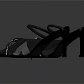 Fashionable High Heel Sandals With Pointed Toe And Beaded Straps Design