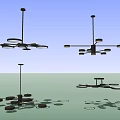 Modern Black Metal Frame Chandeliers Stylish Design With Multiple Arms And Ring Shapes