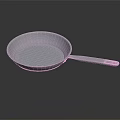 Stainless Steel Frying Pan With Comfortable Handle For Kitchen Cooking Needs 3d model