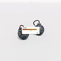 Military Weapons Featuring Two Hand Grenades With Fuse On White Background