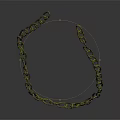 Old Rusted Metal Chain With Intricate Link Design On Dark Background