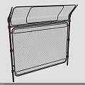 Heavy Duty Metal Mesh Fence Barrier With Adjustable Top Panels For Outdoor Security Use