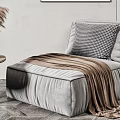 Modern Lazy Sofa Side Combination 3d model