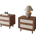 Bedside table lamp 3d model