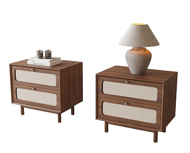 Bedside table lamp 3d model