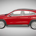 Red Mercedes Benz AMG SUV With Sporty Front Grille And LED Headlights