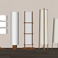 Ancient Style Floor Lamp Floor Lamp Cream Style Floor Lamp Minimalist Floor Lamp Log Floor Lamp 3d model