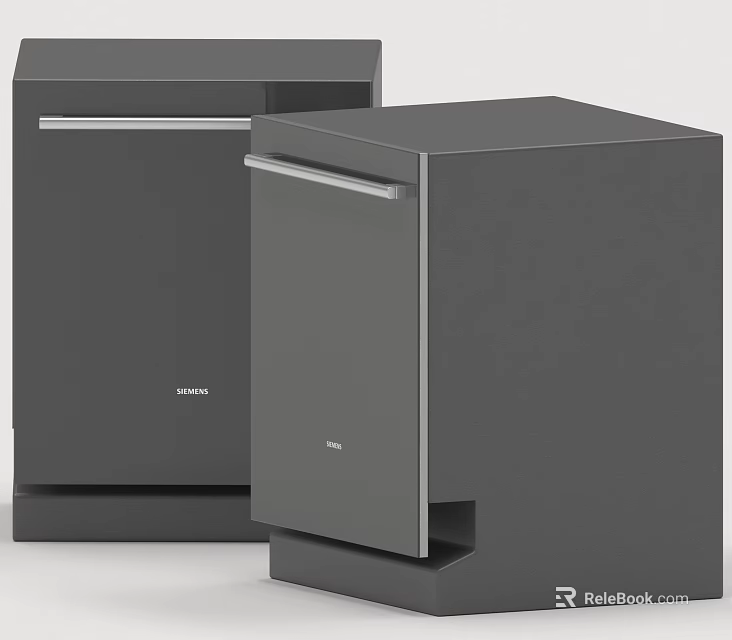 VIOMI Gray Modern Kitchen Appliances With Stylish Design And Compact Structure 3d model