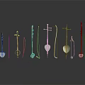 Traditional String Instruments Various Shapes Designs Arranged Black Background With Reflections