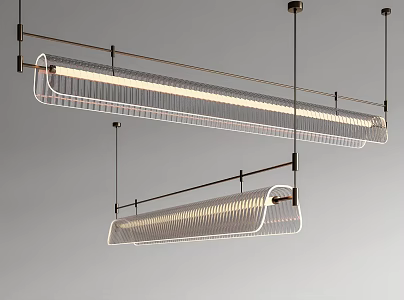 Strip chandelier 3d model