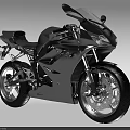 Sleek Silver Sporty Motorcycle With Streamlined Body Black Tires And Alloy Wheels