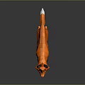 Low Poly Fox 3D Model with Orange Fur White Belly Black Paws on Dark Background