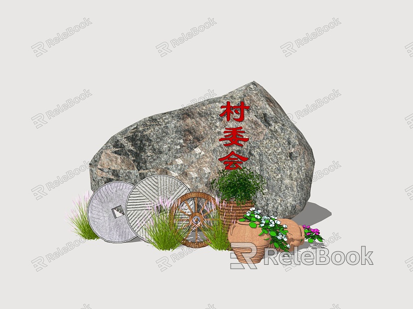 Inscription stone landscape stone garden landscape stone stone combination stone sketch model