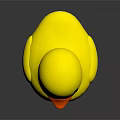 Cute Yellow Rubber Duck Toy With Shiny Smooth Surface And Adorable Design