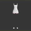 Stylish White Tank Top and Comfortable White Shoes for Casual Daily Wear