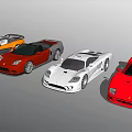 Stylish Sports Cars in Various Colors with Sleek Designs and Convertible Models