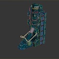 Pillar Machine Pillar Mechanical Pillar Mecha Pillar Science Fiction Pillar Cyberpunk Pillar Cyberpunk Pillar 3d model