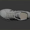 Stylish White Lace Up Sneakers With Three Brown Stripes And Low Top Design