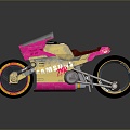 Motorcycle Two-wheeled Motorcycle Cross-country Motorcycle Road Race Motorcycle Motor Vehicle Transport 3d model