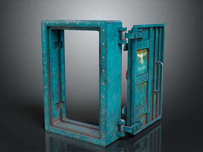 Bulkhead Door Hatch Door Safety Door Metal Seal Door Metal Door Explosion-proof Door Code Lock Biometric Door 3d model