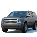 Gray Chevrolet Full Size SUV With Modern Front Grille Design And Sleek Headlights