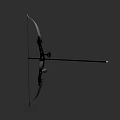 Modern Compound Bow Weapon With Bowstring Adjustable Grip And Metal Components 3d model