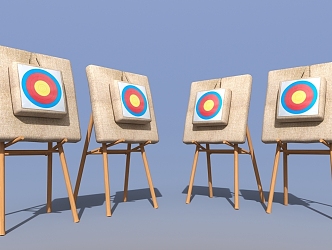 arrow target 3d model