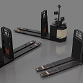 Industrial Forklift Equipment Featuring Various Electric Pallet Trucks And Stacker Models
