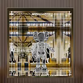 Modern Window Bears 3d model