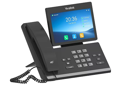 Yealink HD IP Phone With Touch Screen Display Numeric Keypad And Business Features 3d model