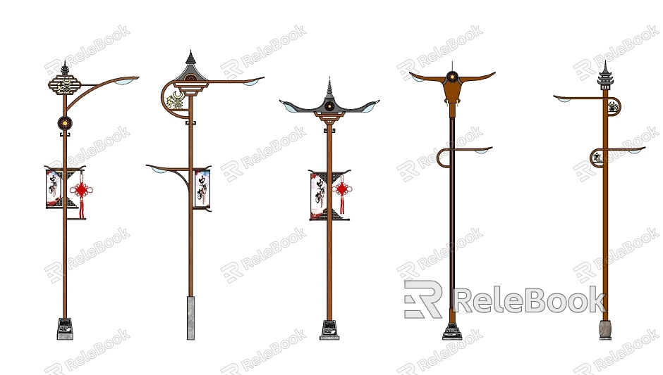 Minority street lamp elements model