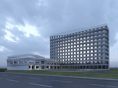 Modern Hospital Architecture Hospital 3d model