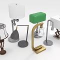 Diverse Stylish Table Lamps With Unique Designs And Various Base Styles