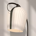 Modern Floor Lamp Design With White Lampshade Black Metal Stand And Soft Shadow Effects