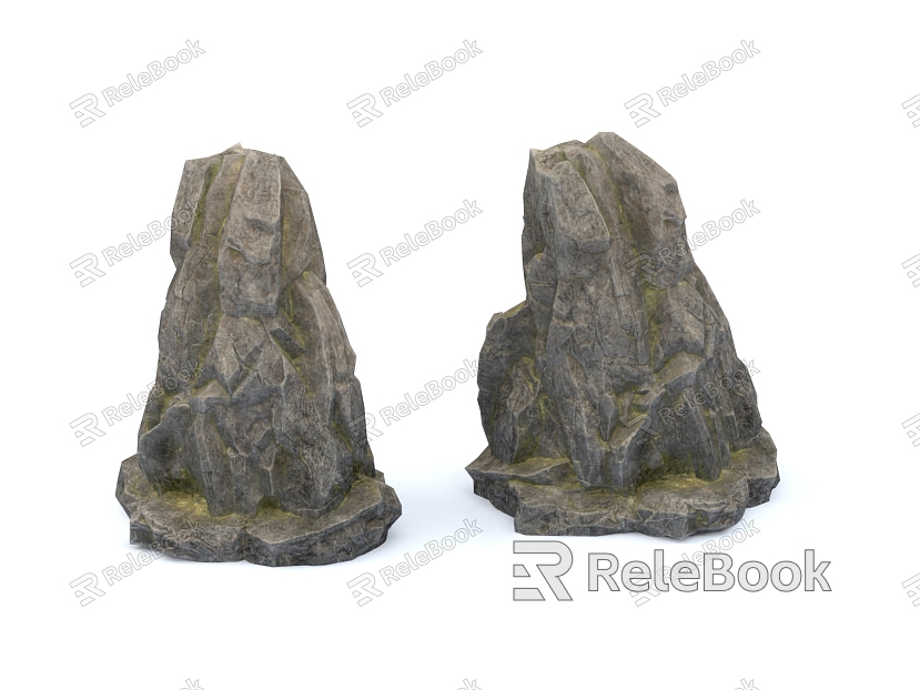 Rock stone rockery natural landscape model