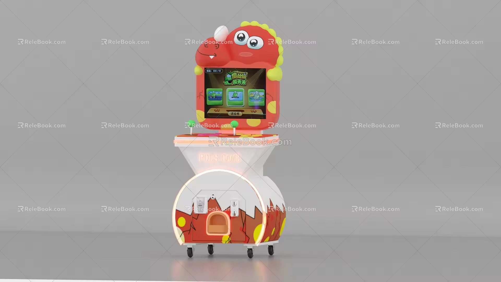 Modern game machine dinosaur game machine 3d model