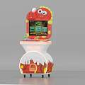 Modern game machine dinosaur game machine 3d model