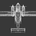 Stylish Green And Yellow Passenger Aircraft With Twin Propellers And Landing Gear On Ground