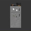 Silver Double Door Refrigerator With Pots And Carrot On Top Modern Home Kitchen Appliance