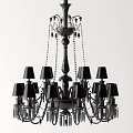 European-style crystal chandelier 3d model