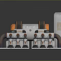 Industrial Mechanical Equipment With Gray Body Orange Circular Components Pipes And Control Panel