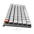K3 Mechanical Keyboard With Sleek Design And Orange Accent Keycap For Typing 3d model