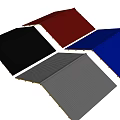 Durable Colorful Building Roof Panels With Black Red Blue And Gray