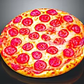 Delicious Round Pizza With Fresh Tomato Toppings Melted Cheese And Golden Crust
