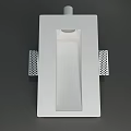 Modern Wall-Mounted Lamp With White Shade And Perforated Side Panels 3d model