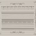 Ornate Gypsum Cornices With Various Classic Decorative Patterns For Interior Decoration