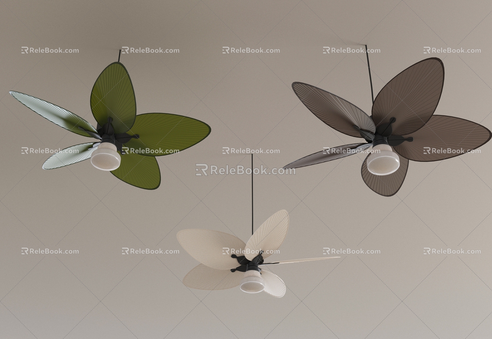 Fan light 3d model